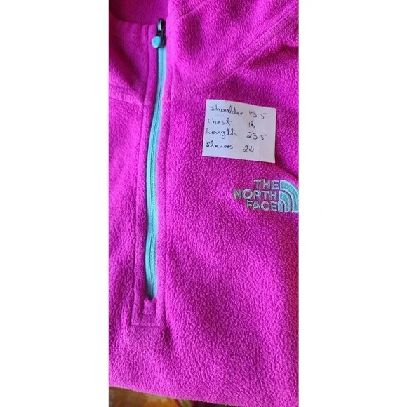 The North Face Top Women's Size S/P Pink 100% Polyester 3/4 Zip Pullover Fleece - Picture 4 of 8